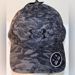 NWT Under Armour Black Camo Fury Adjustable Hat